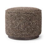 Featuring Sinclair Ivan Granite Round Ottoman by Four Hands at Amethyst Home. This round ottoman of textural upholstery can be placed just about anywhere, bringing with it a hip retro vibe.Overall Dimensions: 22.00"w x 22.00"d x 18.50"hWeight : 13.23 lbsMaterials : 60% Acrylic, 33% Cotton, 7% Polyester, Solid Parawood, 100% Polyester. Amethyst Home provides interior design, new construction, custom furniture, and area rugs in the Portland metro area