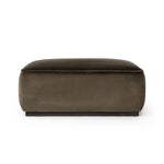 Featuring Sinclair Surrey Olive Square Ottoman by Four Hands at Amethyst Home. Upholstered in a deep olive velvet paired with a solid brown wood base, this 36" square ottoman can be placed just about anywhere – bringing with it a luxe vibe. Style with a tray as a design-forward coffee table.21"Overall Dimensions: 21.50"w x 21.50"d x 16.00"hWeight: 20.94 lbs36"Overall Dimensions: . Amethyst Home provides interior design, new construction, custom furniture, and area rugs in the Scottsdale metro area