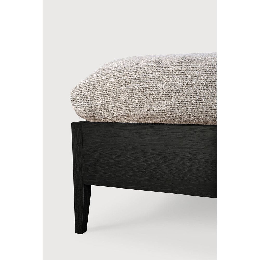 Featuring Spindle Oak Black Bed by Ethnicraft at Amethyst Home. The Spindle collection found its inspiration in the traditional spinning wheel and incorporates perfectly aligned spokes into the headboard. Slightly tapered legs and rounded edges add a soft, sensual quality to this beautiful bedroom collection.Overall Dimensions: 84" W x 80" L x 38.5" H Weight : 170 lbs84" W x 64.. Amethyst Home provides interior design, new construction, custom furniture, and area rugs in the Los Angeles metro area