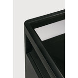 Featuring Spindle Oak Black Dresser by Ethnicraft at Amethyst Home. The Spindle collection found its inspiration in the traditional spinning wheel. Slightly tapered legs and rounded edges add a soft, sensual quality to this beautiful bedroom collection. This dresser is just as much at home in the bedroom as it is in commercial spaces as a stylish storage solution.Weight : 192 lbs. Amethyst Home provides interior design, new construction, custom furniture, and area rugs in the Alpharetta metro area