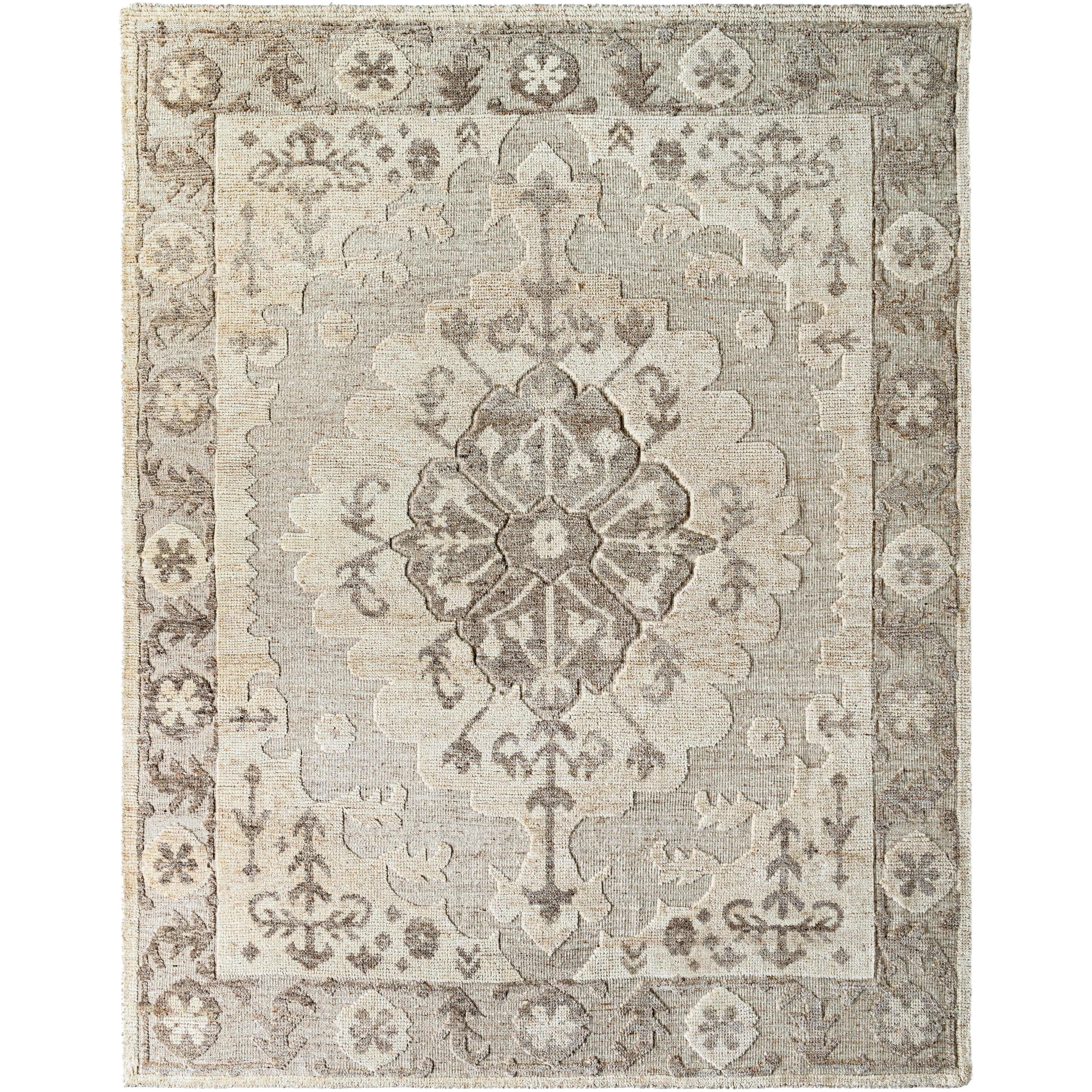 Featuring Hadiya Hand-Knotted Rug by Surya at Amethyst Home. Hand-knotted with precision and care, the Hadiya Rug is the perfect addition to any room. Crafted from high-quality materials, this rug boasts durability and timeless beauty. Add warmth and style to your home with this luxurious rug.
100% WoolHand KnottedLow PileThickness: 0.4"Max Width: 15'Max Length. Amethyst Home provides interior design, new home construction design consulting, vintage area rugs, and lighting in the Tampa metro area.