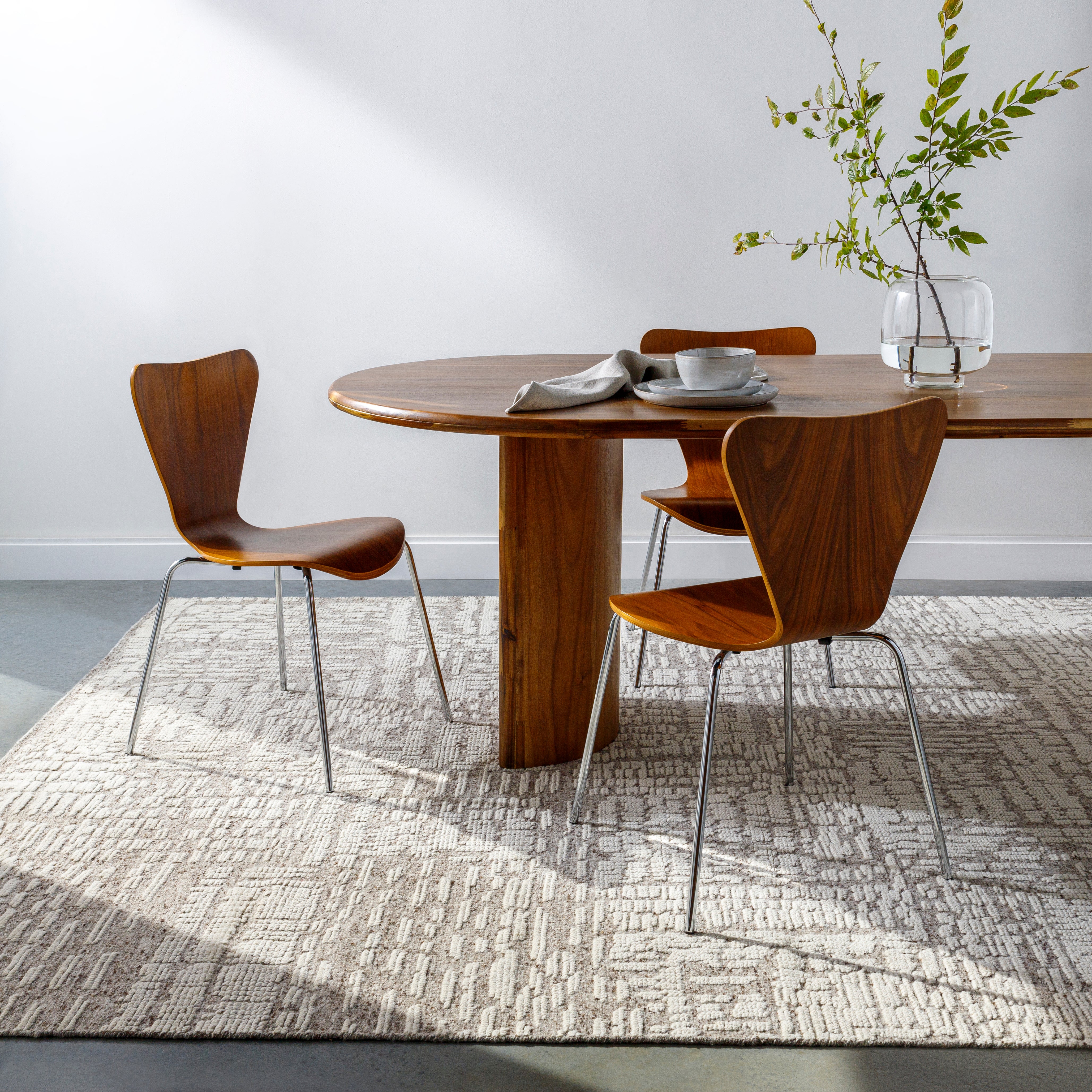 Featuring Tunus Aubrey Hand-Knotted Rug by Surya at Amethyst Home. Introducing the Tunus Aubrey rug, hand-knotted from 100% wool and woven into an abstract, geometric pattern. Featuring taupe and ivory colors, this stylish and warm rug brings modern sophistication to any space.
Hand-Knotted100% Wool
Clean spills immediately by blotting with a clean, dry sponge. Amethyst Home provides interior design, new home construction design consulting, vintage area rugs, and lighting in the Dallas metro area.