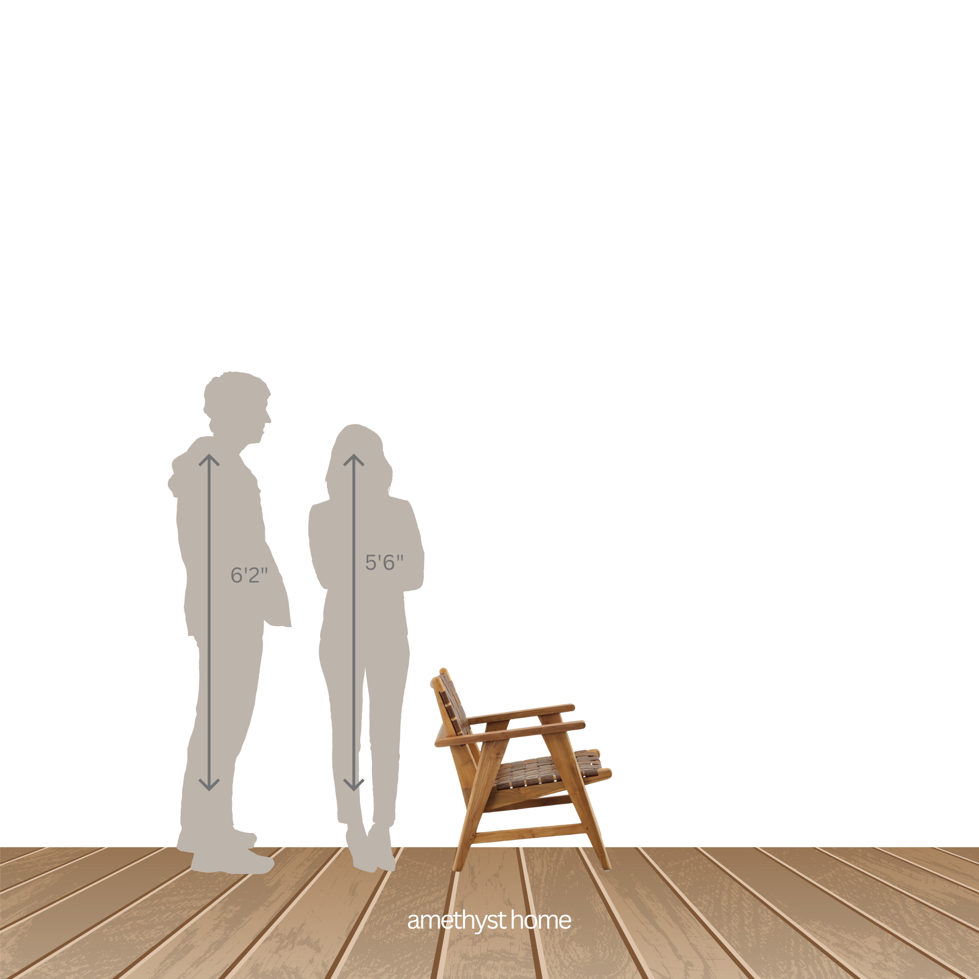 Featuring Sutri Occasional Chair by Dovetail at Amethyst Home. Warm cappuccino leather with comfortable wooden arms - the Sutri chair is an Amethyst fave!  We love the way it looks from the back.
Depth : 28 inFinish : Natural Finish with Brown LeatherHeight : 31 inMaterial : Teak Wood and Full Grain LeatherSeat_depth : 25 inWeight : 29 lbsWidth : 31 in.  Amethyst Home provides interior design, new home construction design consulting, vintage area rugs, and lighting in the Park City metro area.