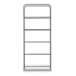 Featuring Swinton Hammered Aged Brass Bookcase by Four Hands at Amethyst Home. Hammered gunmetal-finished iron frames tempered glass shelving, for a transitional look with subtle vintage vibes.82"Overall Dimensions: 38.00"w x 20.75"d x 82.00"hWeight: 227.87 lbs102"Overall Dimensions: 42.00"w x 20.75"d x 102.00"hWeight: 293.21 lbsMaterials : Iron, Glass. Amethyst Home provides interior design, new construction, custom furniture, and area rugs in the Portland metro area