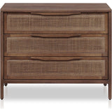 Featuring Sydney Large Nightstand - Brown Wash Mango by Four Hands at Amethyst Home. Brown-washed solid mango encases inset woven cane, for a textural take on bedside storage.
Overall Dimensions: 32"W x 19"L x 26"HColors:  Brown Wash, Brown CaneMaterials: Solid Mango , CaneWeight: 65.7. Amethyst Home provides interior design, new construction, custom furniture and area rugs in the Omaha metro area