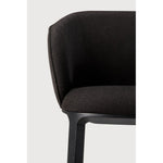 Featuring Unda Charcoal Oak Black Dining Chair by Ethnicraft at Amethyst Home. Experience dining comfort like never before with the Unda. Defined by its blend of materials, fluid lines and crafted piping trace the contours of the upholstered shell. Designed by Studio Segers, known for their pure and honest approach, every detail—down to the uniquely shaped legs—reflects sophisticat. Amethyst Home provides interior design, new construction, custom furniture, and area rugs in the Portland metro area