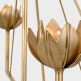 Featuring Alberto Large Single Tier Chandelier by Visual Comfort at Amethyst Home. The Alberto Large Single Tier Chandelier by Visual Comfort has gorgeous, thin arms with a stunning flower placed atop each head. This gives a unique, bright look to any dining room, living room, or other large area.
Overall Dimensions: 40" L x 40" W x 46.75" H. Amethyst Home provides interior design, new home construction design consulting, vintage area rugs, and lighting in the Park City metro area.