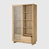 Featuring Wave Oak Cupboard by Ethnicraft at Amethyst Home. The subtle contours of the cabinet doors and the distinguished shape of the feet are what make the Wave collection so special. Made of solid wood, this storage cupboard’s doors and drawers have no handles and feature a soft closing mechanism.Weight : 256 lbs Dimensions: 18.5" W x 43.5" L x 72.5" H. Amethyst Home provides interior design, new construction, custom furniture, and area rugs in the Nashville metro area