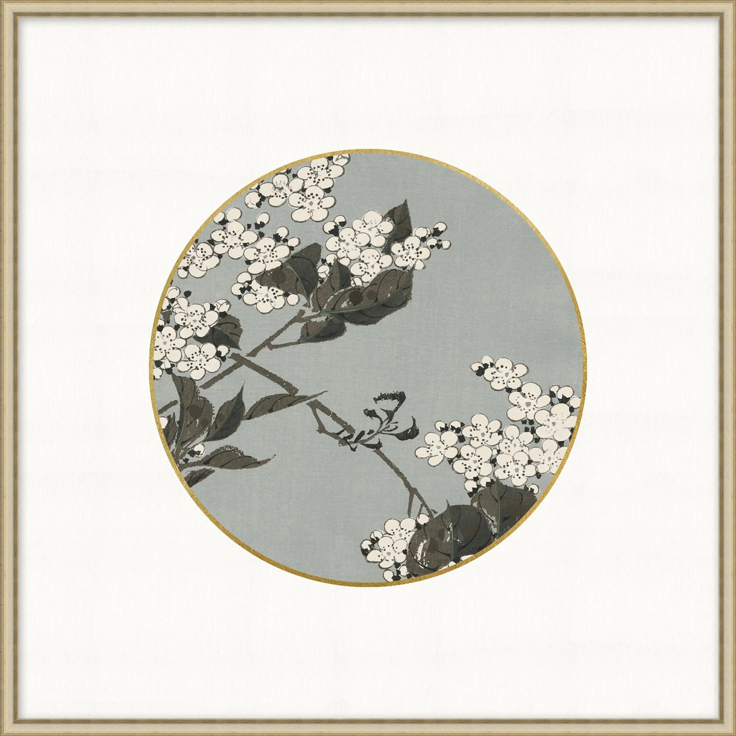 Featuring Spring Blossoms 8 Art by Wendover Art at Amethyst Home. Specialty:  Single Mat, Hand Applied LeafingMedium : Matte PaperSize : 21"w x 21"hTreatment : Single Mat, Hand Applied Leafing Framed as shown. Amethyst Home provides interior design, new home construction design consulting, vintage area rugs, and lighting in the Portland metro area.