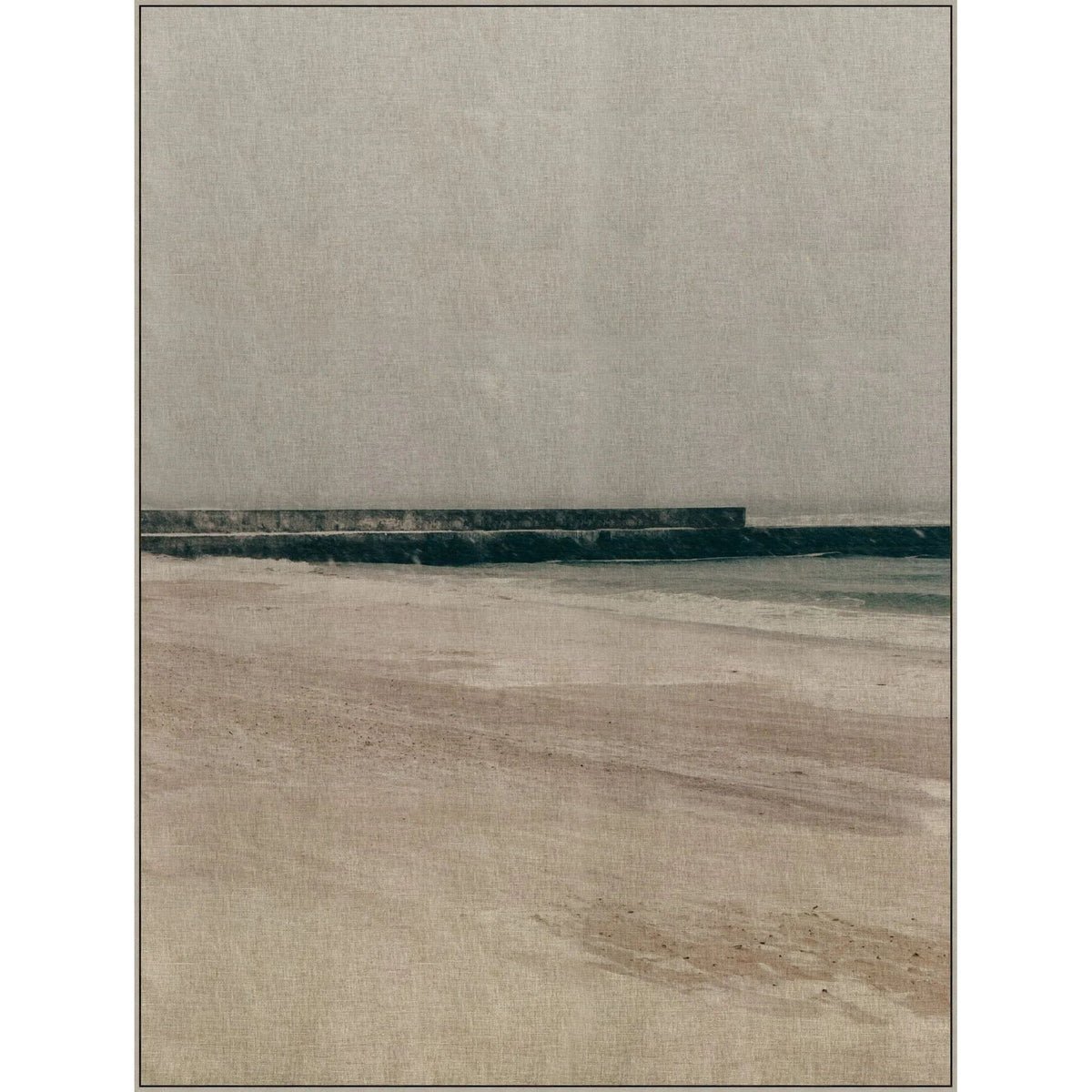 Winter Sea 2 Linen Framed Art