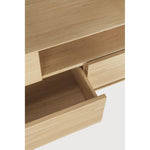 Featuring Whitebird Oak Tv Cupboard by Ethnicraft at Amethyst Home. For our Whitebird collection, designer Alain van Havre brings together opposing elements, combining soft round legs and eye-catching graphic lines into light and airy designs.Weight : 183 lbDimensions: 71 in L x 18 in D x 24.5 in HAnti-tipping mechanism : YesCollection : WhitebirdFinish : VarnishedMain Material : Oak. Amethyst Home provides interior design, new construction, custom furniture, and area rugs in the Austin metro area