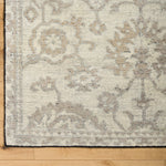 Featuring April Rug by Surya at Amethyst Home. A dreamy blend of classic motifs in hand-knotted wool.  This rug has an extra special black base with a natural wool and cashew design.
Easy to vacuum and enjoy for years to come.  We love that this style in minimal shedding and can be cleaned with soap and water..  Amethyst Home provides interior design, new home construction design consulting, vintage area rugs, and lighting in the Monterey metro area.