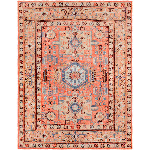 Featuring Kars - 2305 Hand-Knotted Rug by Surya at Amethyst Home. Experience the luxurious vintage vibes of the Kars Rug! With a rich warm color pallet featuring coral undertones, contrasting pale blue and tan details, and classic Moroccan inspired patterns, this timeless statement piece adds a unique touch to any room.
Hand-Knotted80% Wool | 20% Cotton
With their Hand-K. Amethyst Home provides interior design, new construction, custom furniture, and area rugs in the San Diego metro area. KSA-2305
