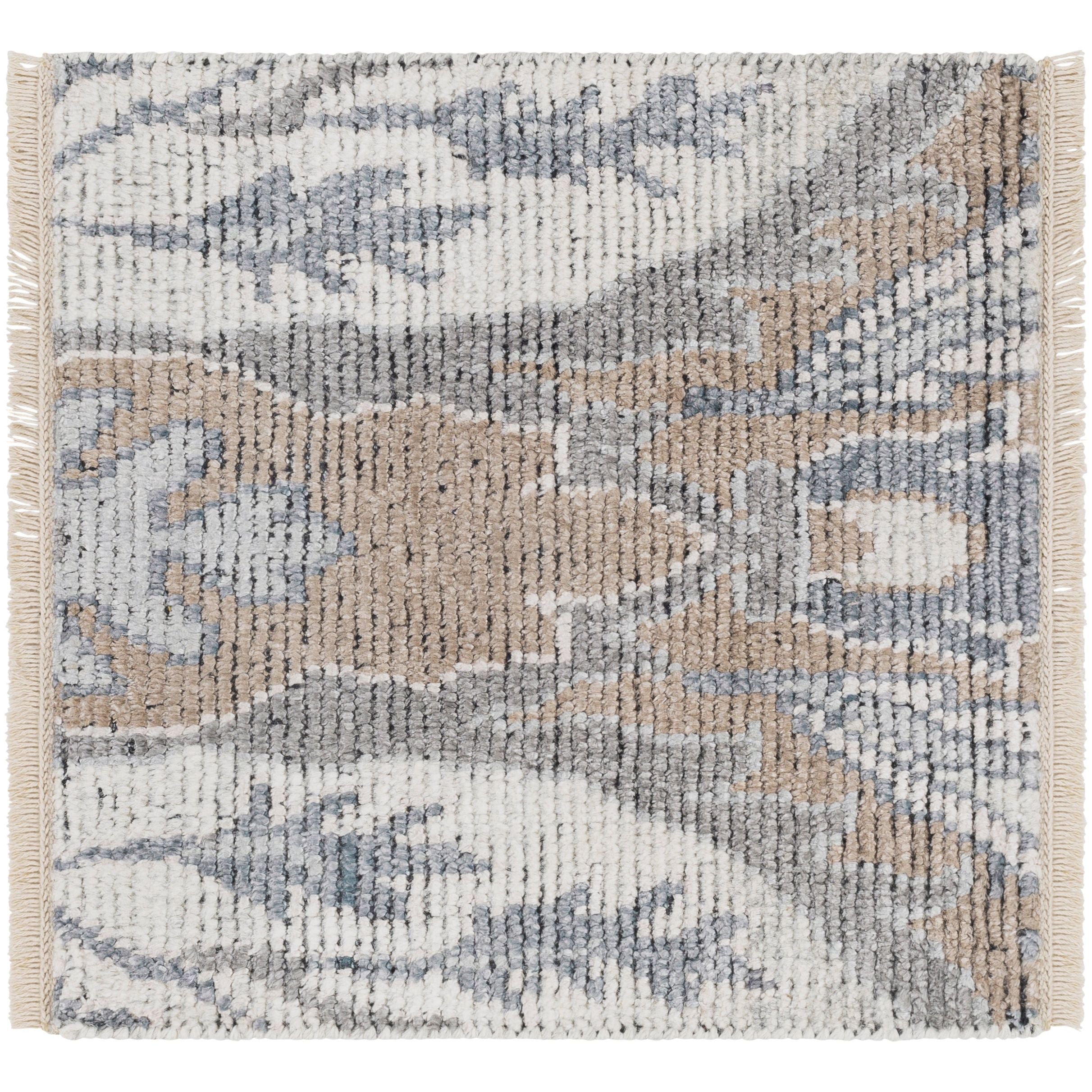 Featuring Kushal Hand-Knotted Rug by Surya at Amethyst Home. This beautiful and timeless Kushal Handmade Rug is the perfect way to add a touch of class to any room in your home. The updated traditional style with its high pile, wool and viscose blend, hand-knotted construction, and fringe detail create a luxurious look that will never go out of style. Th.  Amethyst Home provides interior design, new home construction design consulting, vintage area rugs, and lighting in the Los Angeles metro area.