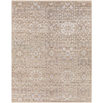 Featuring Kushal Dolores Hand-Knotted Rug by Surya at Amethyst Home. The Kushal Dolores rug is a stylish vintage-inspired piece crafted from a blend of soft viscose and wool. The lush taupe tones, contrasted with ice blues, creates a bright and bold statement for any living or dining room. The perfect addition for any interior, the Kushal Rug will bring a touch of class to. Amethyst Home provides interior design, new construction, custom furniture, and area rugs in the Portland metro area KUS-2303