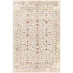 Featuring Kushal Freya Hand-Knotted Rug by Surya at Amethyst Home. The Kushal Freya rug is a stylish vintage-inspired piece crafted from a blend of soft viscose and wool. The lush cream tones, contrasted with pastel highlights, creates a bright and bold statement for any bedroom. The perfect addition for any interior, the Kushal Rug will bring a touch of class to your h. Amethyst Home provides interior design, new construction, custom furniture, and area rugs in the Des Moines metro area. KUS-2306