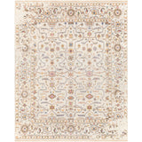 Featuring Kushal Freya Hand-Knotted Rug by Surya at Amethyst Home. The Kushal Freya rug is a stylish vintage-inspired piece crafted from a blend of soft viscose and wool. The lush cream tones, contrasted with pastel highlights, creates a bright and bold statement for any bedroom. The perfect addition for any interior, the Kushal Rug will bring a touch of class to your. Amethyst Home provides interior design, new construction, custom furniture, and area rugs in the Laguna Beach metro area. KUS-2306