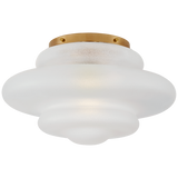 Featuring Tableau Medium Flush Mount by Visual Comfort at Amethyst Home. Defined by its signature glass shade with undulating, circular lines, Kelly Wearstler's Tableau series embodies modern classic design. Mixing metal with clear or textured volcanic glass, the unique forms create elegant flush mounts and sconces that are ideal for any space.Overall .  Amethyst Home provides interior design, new home construction design consulting, vintage area rugs, and lighting in the Winter Garden metro area.