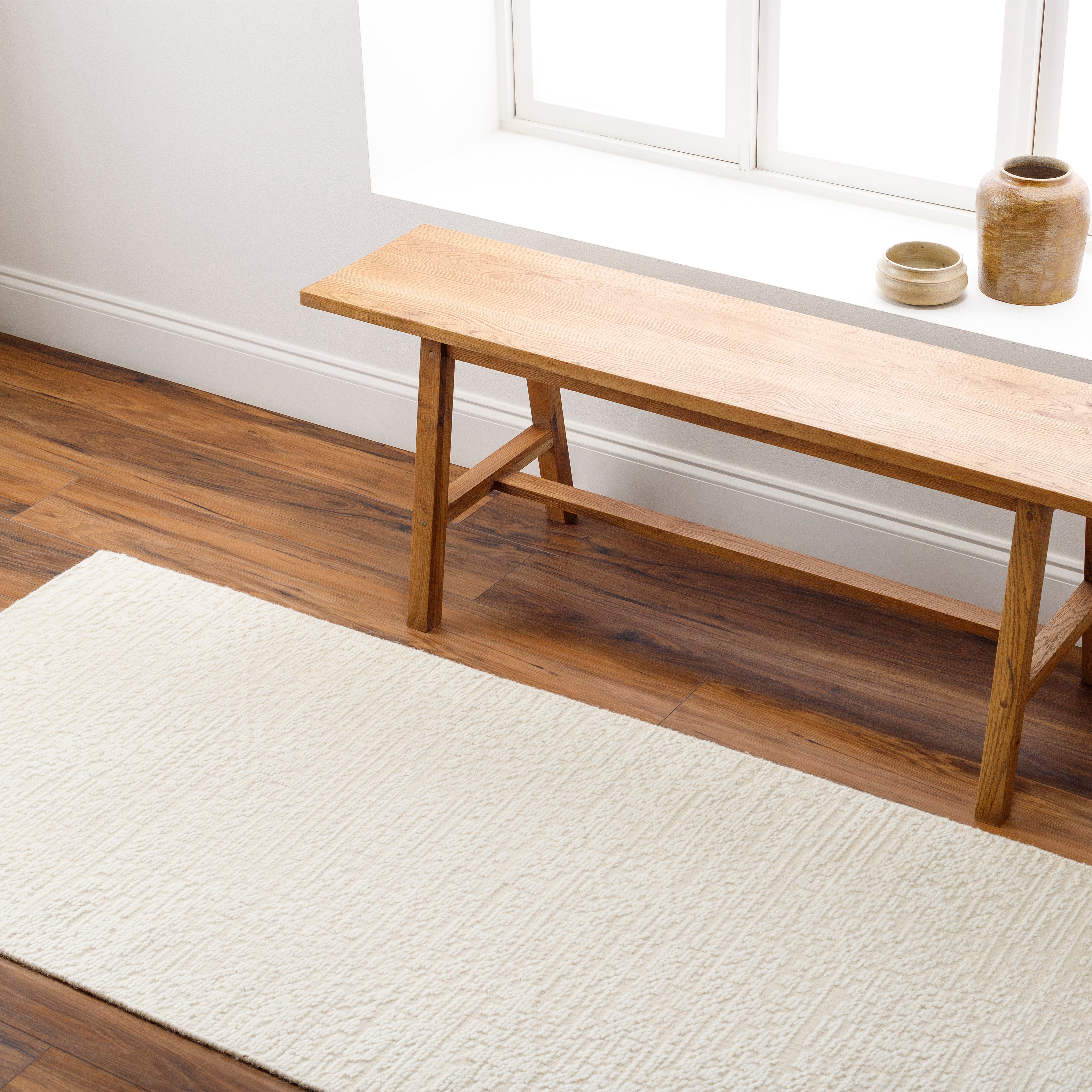 Featuring Majorca Rug by Surya at Amethyst Home. The simplistic yet compelling rugs from the Majorca Collection effortlessly serve as the exemplar representation of modern decor. With their Hand-Knotted construction, these rugs provide a durability that can not be found in other handmade constructions, and boasts the ability to be thoroughly cleaned as it.  Amethyst Home provides interior design, new home construction design consulting, vintage area rugs, and lighting in the Scottsdale metro area.