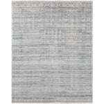 Featuring Nobility Blue / Grey Hand-Knotted Rug by Surya at Amethyst Home. Add an elegant touch to any space with this hand-knotted Nobility Blue / Grey Rug. Its blend of wool and viscose is ultra soft and smooth, while its timeless ornate motif with modern lines create an exquisite, timeless piece. Enjoy its high-low characteristics and luxurious feel to add a touch of sophist. Amethyst Home provides interior design, new construction, custom furniture, and area rugs in the Laguna Beach metro area