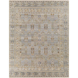 Featuring Nobility Tan / Grey Hand-Knotted Rug by Surya at Amethyst Home. Add an elegant touch to any space with this hand-knotted Nobility Tan / Grey Rug. Its blend of wool and viscose is ultra soft and smooth, while its timeless ornate motif with modern lines create an exquisite, timeless piece. Enjoy its high-low characteristics and luxurious feel to add a touch of sophisti. Amethyst Home provides interior design, new construction, custom furniture, and area rugs in the New York City metro area
