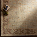 Featuring Normandy Cream / Powder Hand-Knotted Rug by Surya at Amethyst Home. Experience the unique warmth and vintage charm of the Normandy Hand-Knotted Rug. Crafted with traditional Ushak patterns, this rug will become a timeless centerpiece in any setting. Its versatile palette and antique wash add an effortless elegance, making it a perfect addition to any home.
With their Ha. Amethyst Home provides interior design, new construction, custom furniture, and area rugs in the Nashville  metro area