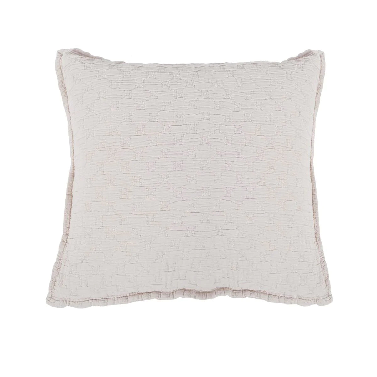 Crafted in Portugal, the Ojai matelasse by Pom Pom at Home is light and casual, bringing comfort with its subtle diamond pattern. The coziest bedding to climb into after a long day. King lounger 100% cotton. Amethyst Home provides interior design, new home construction design consulting, vintage area rugs, and lighting in the Kansas City metro area.