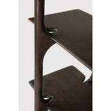 Pi Mahogany Dark Brown 5 Shelves Wall Shelf | ready to ship!