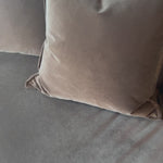 Known for its signature Verellen comfort, the Thibaut is an Amethyst bestseller.Crisply upholstered in a charcoal cotton velvet. Amethyst Home provides interior design, new home construction design consulting, vintage area rugs, and lighting in the Tampa metro area.