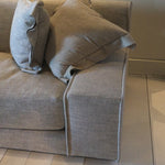 The Esme XL offers a streamlined design with functionally wide arms, a tight back, and loose seat cushion, blending contemporary style with ultimate comfort. Amethyst Home provides interior design, new home construction design consulting, vintage area rugs, and lighting in the Monterey metro area.