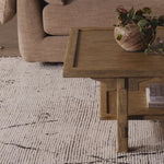 This Asian-inspired design made from light, distressed oak features mortise-and-tenon joinery, which connects protruding stretchers to sturdy legs. Lower shelving for bonus storage and display.Overall Dimensions: 65.00"w x 35.50"d x 16.00"hWeight : 127.87 lbsMaterials : Solid Oak, Poplar Eucalyptus Plywood Amethyst Home provides interior design, new home construction design consulting, vintage area rugs, and lighting in the Houston metro area.