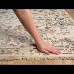 The Kushal Rug is a stylish vintage-inspired piece crafted from a blend of soft viscose and wool. The lush cream tones, contrasted with pastel highlights, creates a bright and bold statement for any bedroom. The perfect addition for any interior, the Kushal Rug will bring a touch of class to your home. Amethyst Home provides interior design, new construction, custom furniture, and area rugs in the Atlanta metro area. KUS-2306