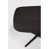 Featuring Corto Square Brown Oak Dining Table by Ethnicraft at Amethyst Home. Inspired by the vaults within grand architectural designs, the Corto's central-footed base provides both visual interest and practical stability with less leg disturbance for your guests. The solid oak tabletop is crafted into the perfect shape, with unique rounded corners to.  Amethyst Home provides interior design, new home construction design consulting, vintage area rugs, and lighting in the Winter Garden metro area.