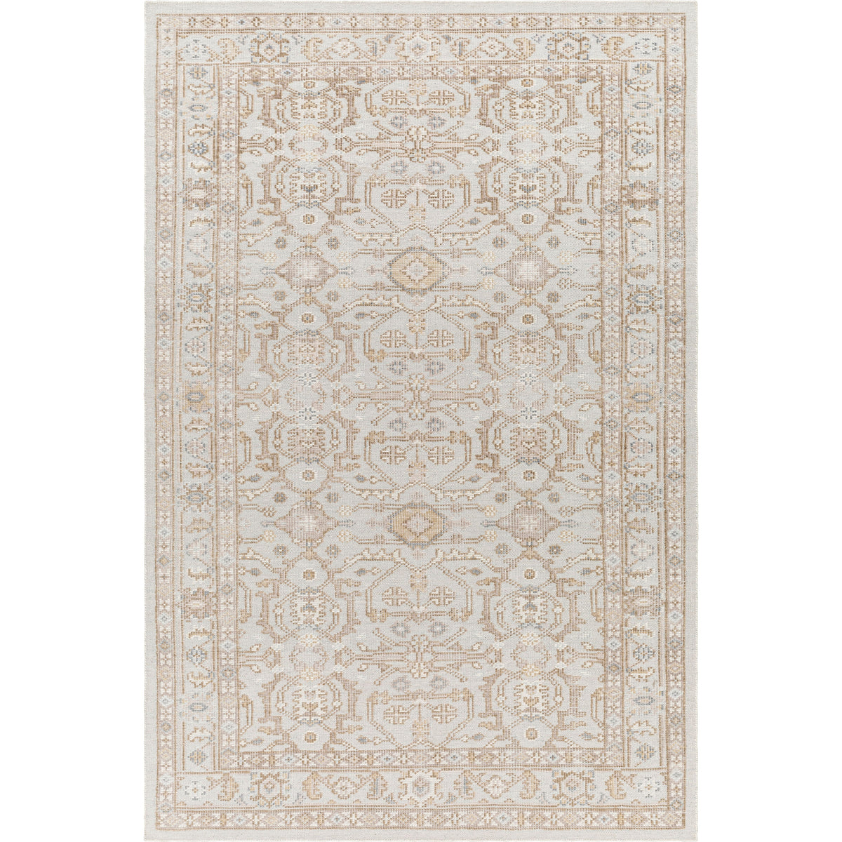 Revere Light Gray Hand-Knotted Rug