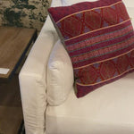 This Louis sofa is a shop favorite -- simply beautiful and so comfortable for the modern family!  The Louis Sofa blends modern and coastal aesthetics with clean lines, a straight skirt, and a subtle 2" slit. It’s two-over-two cushions provide the perfect seating to catch up with old friends or entertain new ones. Photographed in Logan Silver.  Overall dimensions: 78"w x 31"h x 40"d Seat Space: 56"w x 26"d x 20"h