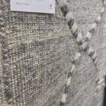 A new take on Moroccan style rugs, the Iman Collection is hand-knotted of 100% wool pile by skilled artisans in India. The surface features linear and braided details, creating tonal variations that make each piece unique. Plus, each design is finished with playful fringe.  Hand Knotted 100% Wool Pile IMA-03 Ivory / Light Grey