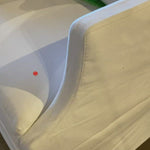 The slipcovered Amalia Chair from Cisco Brothers is one of our dreamiest seats!  Beautifully made in white 100% linen, this chair is equal parts casual and chic.  So comfortable and outside the ordinary -- perfect for traditional & coastal styles! Shown in a Grade K, Brevard Ivory fabric.  Overall dimensions: 29"w x 33"h x 34"d Seat Space: 24"w x 20"d x 20"h