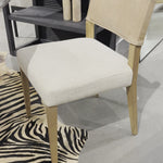 This Ferris dining chair is comfortable enough for long dinner parties.  Super chic seating with an attractive back!  Did we mention it's performance fabric? Amethyst Home provides interior design, new home construction design consulting, vintage area rugs, and lighting in the Miami metro area.