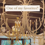 The protruding branches of this Silva Chandelier by Visual Comfort are stunning and would look fabulous in any dining room, entry, or other large area.   Designer: Julie Neill