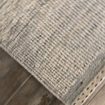 A perfect blend of refined and relaxed, the Sloane Collection is hand-woven of wool, cotton and polyester by artisans in India. Sloane offers a sophisticated foundation for a contemporarily bohemian look with perfectly woven stripes and minimalist appeal.  Hand Woven 79% Wool | 10% Cotton | 8% Polyester | 3% Other Fibers SLN-01 Mist