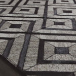 The Dorado Collection from India features an intriguing combination of hand stitched authentic cowhide and hand woven viscose for a look that's at once bold and unexpected. Available in four sizes including a runner.  Hand-Stiched Front: Textile Part: 62% Rayon | 34% Wool | 4% Other Fibers Non-Textile Part: Leather DB-02