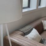 Sinclair Round Ottoman - Knoll Natural - Amethyst Home