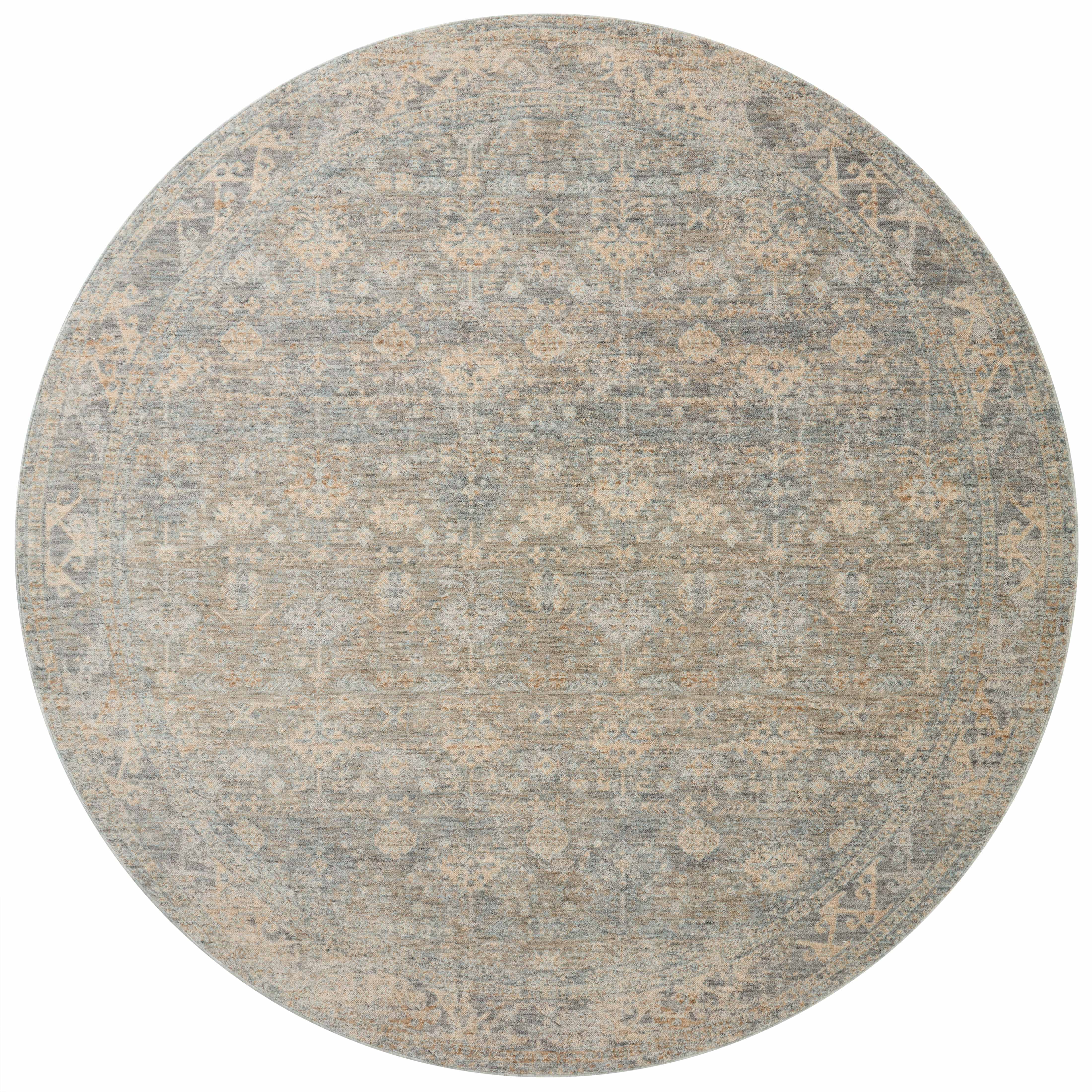 Featuring Angela Rose x Loloi Blake Sky / Beige Rug by Loloi at Amethyst Home. Designed in an expertly distressed antique style, the Angela Rose x Loloi Blake Sky / Beige rug features traditional motifs that have softened into the background, making it an effortless neutral in any room. Muted earth-toned palettes complement a range of furniture, while subtle cream-colored fringe at the edge. Amethyst Home provides interior design services, furniture, rugs, and lighting in the Calabasas metro area.