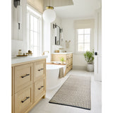 Featuring Angela Rose x Loloi Colton Ivory / Black Rug by Loloi at Amethyst Home. The Angela Rose x Loloi Colton Ivory / Black rug is a new take on the staple jute rug, blended with cotton for added softness. In a range of linear designs in modern earth tones, Colton can add visual interest to a room or serve as a gently textured neutral. This collection is hand-woven in India and GoodWeave. Amethyst Home provides interior design services, furniture, rugs, and lighting in the Nashville metro area.