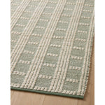 Featuring Angela Rose x Loloi Colton Ivory / Sage Rug by Loloi at Amethyst Home. The Angela Rose x Loloi Colton Ivory / Sage rug is a new take on the staple jute rug, blended with cotton for added softness. In a range of linear designs in modern earth tones, Colton can add visual interest to a room or serve as a gently textured neutral. This collection is hand-woven in India and GoodWeave . Amethyst Home provides interior design services, furniture, rugs, and lighting in the Des Moines metro area.