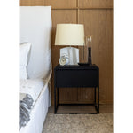 Featuring April Bed in Indigo Pin Stripe by Cisco Brothers at Amethyst Home. Cisco Brothers April Bed is designed and constructed in Los Angeles. The pinched edges and clean lines bring a modern, minimalist feel to any bedroom. Photographed in White Denim and Bengal Pin Striped Indigo.
Full Dimensions: 60"w x 49"h x 81"dSide Rails: 13.75"Slat Height: 5.75". Amethyst Home provides interior design, new home construction design consulting, vintage area rugs, and lighting in the Washington metro area.