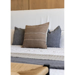 Featuring April Bed in Indigo Pin Stripe by Cisco Brothers at Amethyst Home. Cisco Brothers April Bed is designed and constructed in Los Angeles. The pinched edges and clean lines bring a modern, minimalist feel to any bedroom. Photographed in White Denim and Bengal Pin Striped Indigo.
Full Dimensions: 60"w x 49"h x 81"dSide Rails: 13.75"Slat Height: 5.75"Foot. Amethyst Home provides interior design, new home construction design consulting, vintage area rugs, and lighting in the Austin metro area.