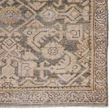 Featuring Boheme Atkins Rug by Jaipur Living at Amethyst Home. The Boheme collection brings vintage inspiration to life with ornate, worldly designs and a timeless distress effect. The Atkins area rug boasts an elegantly antiqued trellis and border pattern in tones of green, gold, and blue. This zero-pile rug is made of cotton, polyester, and soft chenille fo.  Amethyst Home provides interior design, new home construction design consulting, vintage area rugs, and lighting in the Austin metro area.