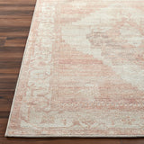 Featuring Becki Owens x Surya Luca Dusty Pink Medallion Rug by Surya at Amethyst Home. The Luca Dusty Pink Medallion Rug from Becki Owens x Surya is a vintage inspired collection full of rich design and subtle versatile colors that will bring a curated and collected feel to any room. This collection encompasses a unique distressed style that blends both cool and subtle warm earth ton. Amethyst Home provides interior design, new construction, custom furniture, and area rugs in the Tulsa metro area.