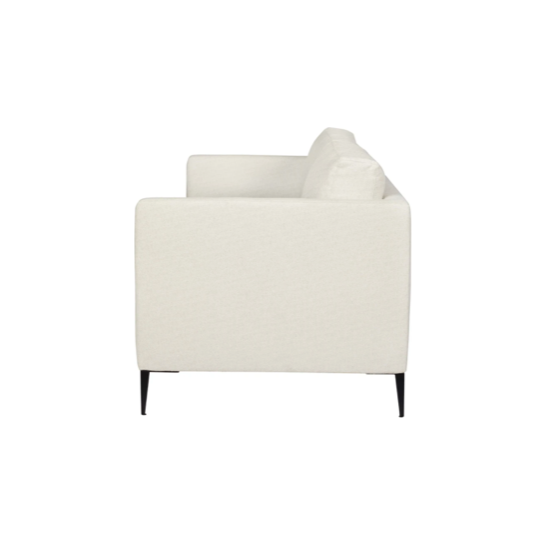 Featuring Benedict Upholstered Sofa Family - Custom by Cisco Brothers at Amethyst Home. The Benedict Upholstered Sofa Family by Cisco Brothers is a modern design with clean lines and sleek metal legs in black rust. It has a fresh and functional aesthetic with no-sag support. As a small scale sofa, its ideal for apartment living and suitable for any occasio. Amethyst Home provides interior design, new home construction design consulting, vintage area rugs, and lighting in the Park City metro area.